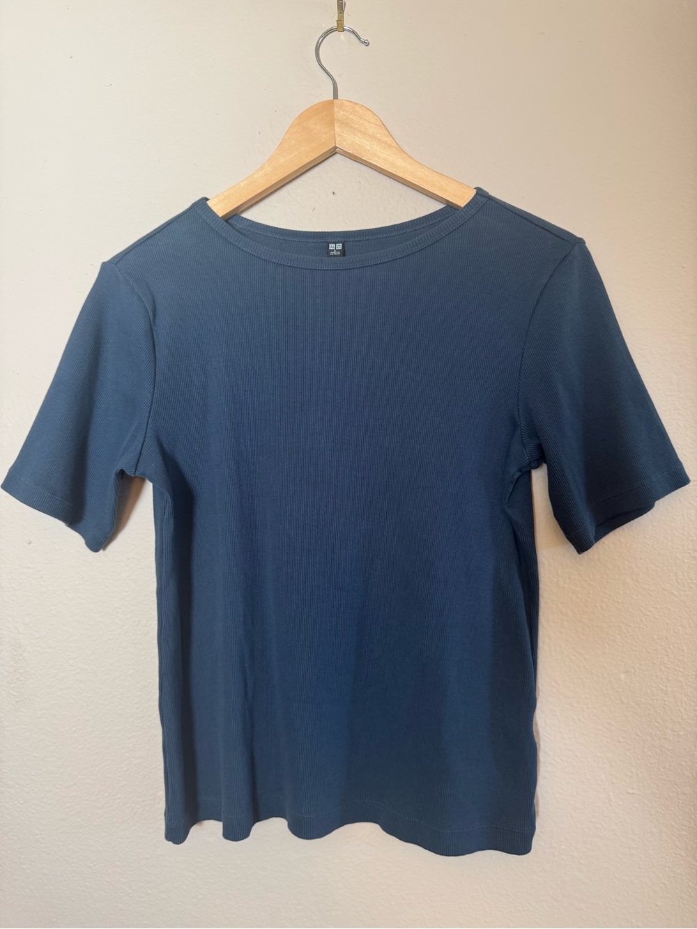 Uniqlo Women's Short Sleeve Crewneck Tee - Navy Blue